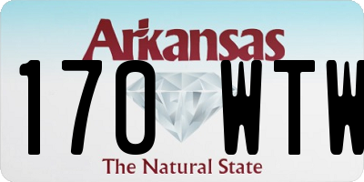 AR license plate 170WTW