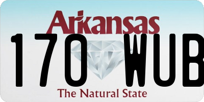 AR license plate 170WUB