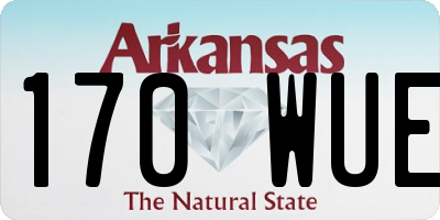 AR license plate 170WUE
