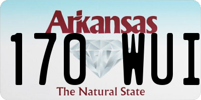 AR license plate 170WUI