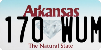 AR license plate 170WUM