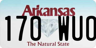 AR license plate 170WUO