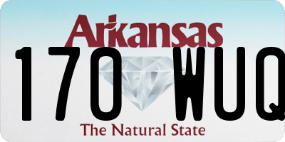 AR license plate 170WUQ