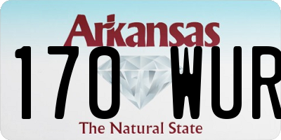 AR license plate 170WUR