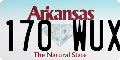 AR license plate 170WUX