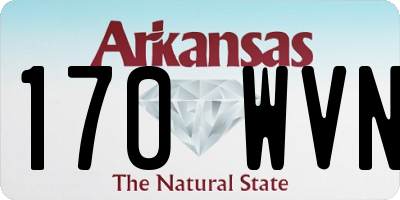 AR license plate 170WVN