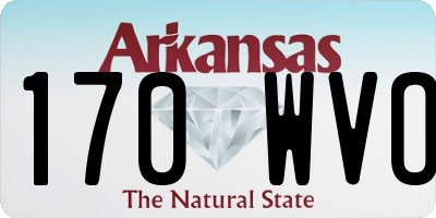AR license plate 170WVO