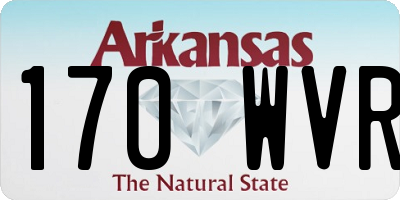 AR license plate 170WVR