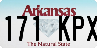 AR license plate 171KPX