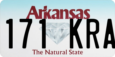 AR license plate 171KRA