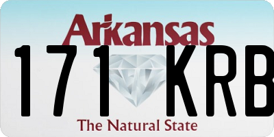 AR license plate 171KRB