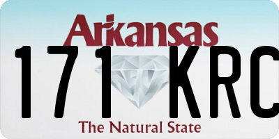 AR license plate 171KRC