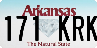 AR license plate 171KRK