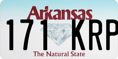 AR license plate 171KRP