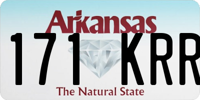 AR license plate 171KRR