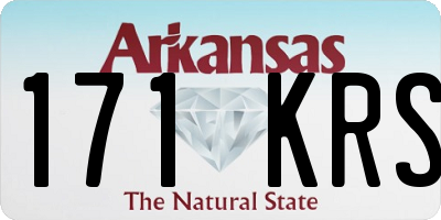 AR license plate 171KRS