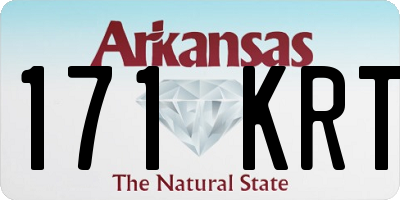 AR license plate 171KRT