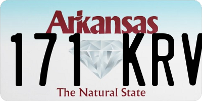AR license plate 171KRV