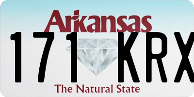 AR license plate 171KRX