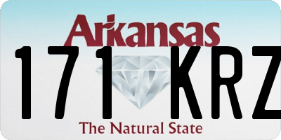 AR license plate 171KRZ