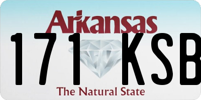 AR license plate 171KSB