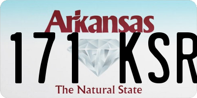 AR license plate 171KSR