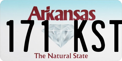 AR license plate 171KST