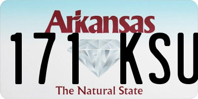 AR license plate 171KSU