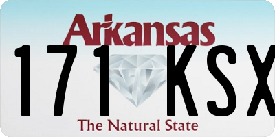 AR license plate 171KSX