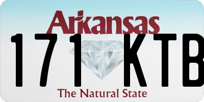 AR license plate 171KTB