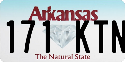 AR license plate 171KTN