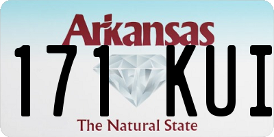 AR license plate 171KUI