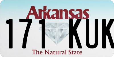 AR license plate 171KUK
