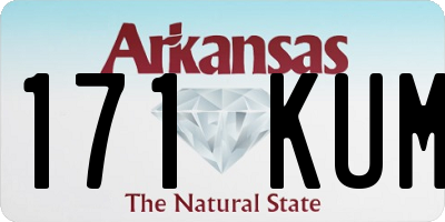 AR license plate 171KUM