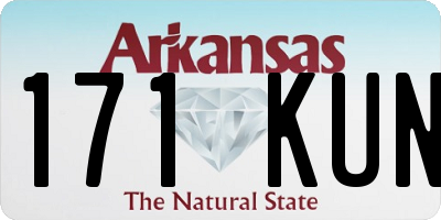 AR license plate 171KUN