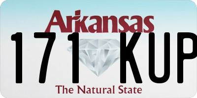AR license plate 171KUP