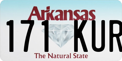 AR license plate 171KUR