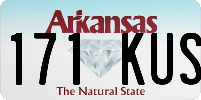 AR license plate 171KUS