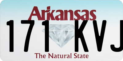 AR license plate 171KVJ