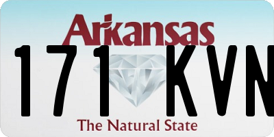 AR license plate 171KVN