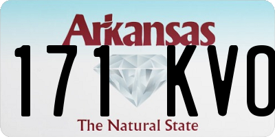 AR license plate 171KVO
