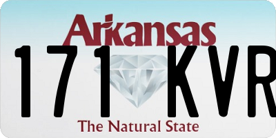 AR license plate 171KVR