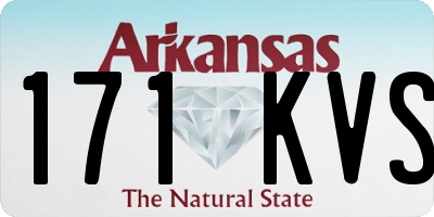 AR license plate 171KVS