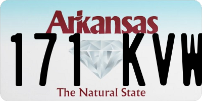 AR license plate 171KVW