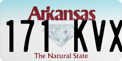 AR license plate 171KVX