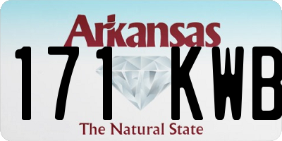 AR license plate 171KWB