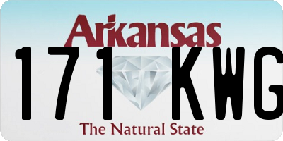 AR license plate 171KWG