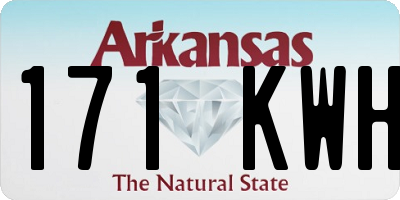 AR license plate 171KWH