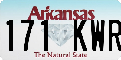 AR license plate 171KWR