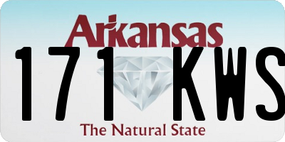 AR license plate 171KWS